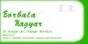borbala magyar business card